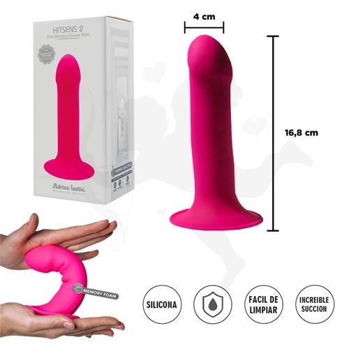 Dildo rosa con sopapa flexible